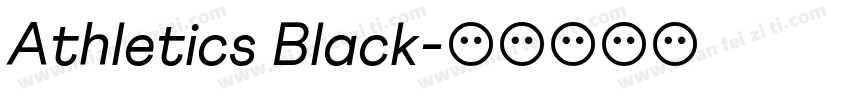 Athletics Black字体转换